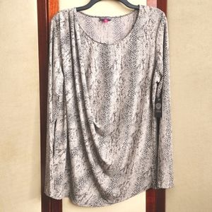 Vince Camuto Drape Front Top Size XL